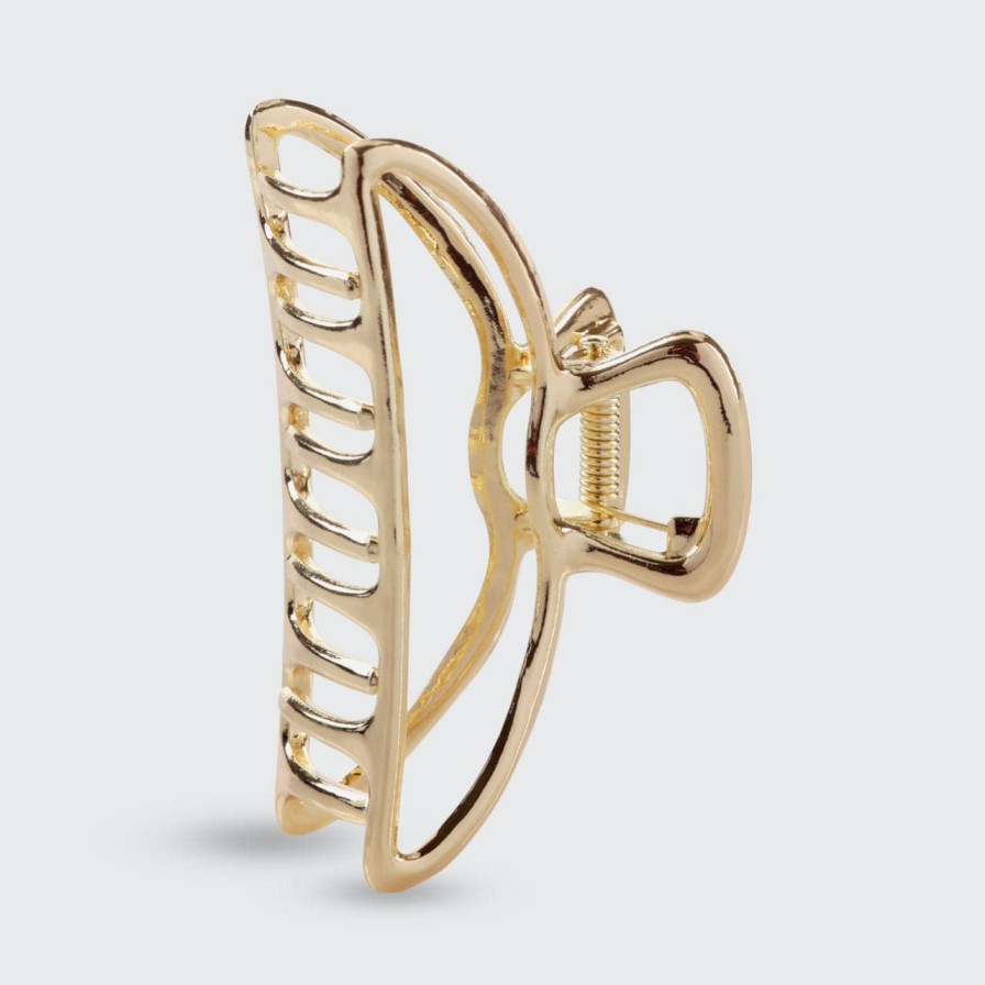 Accessories Kitsch | Open Shape Claw Clip - Gold