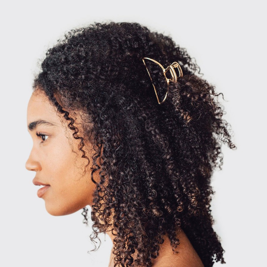 Accessories Kitsch | Open Shape Claw Clip - Gold