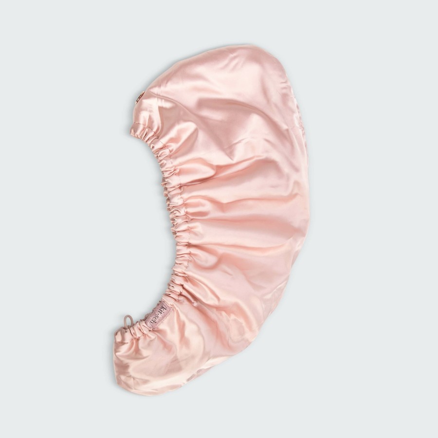 Cleanse Kitsch | Satin-Wrapped Hair Towel - Blush