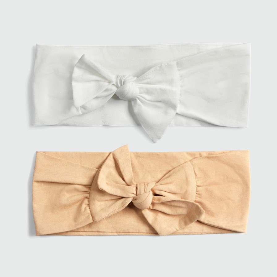 Accessories Kitsch | Cotton Adjustable Headband 2Pc - Sand