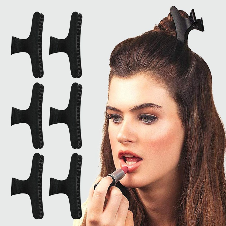 Accessories Kitsch | Butterfly Clamps 6Pc (Black)