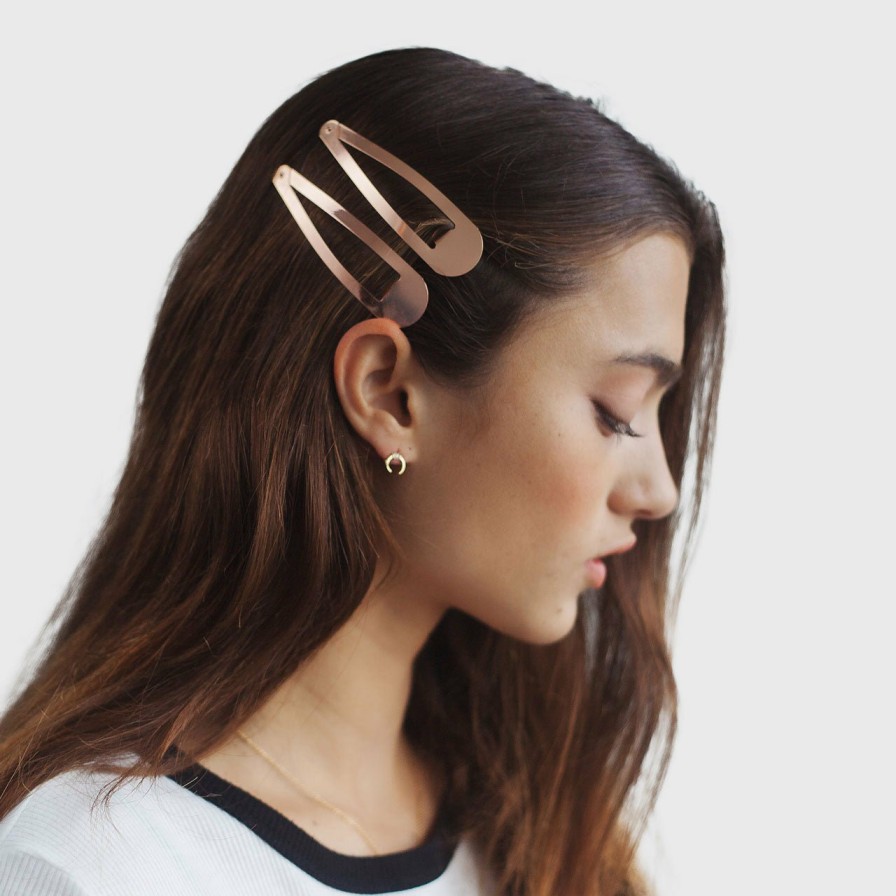 Accessories Kitsch | Xl Snap Clips - Rose Gold