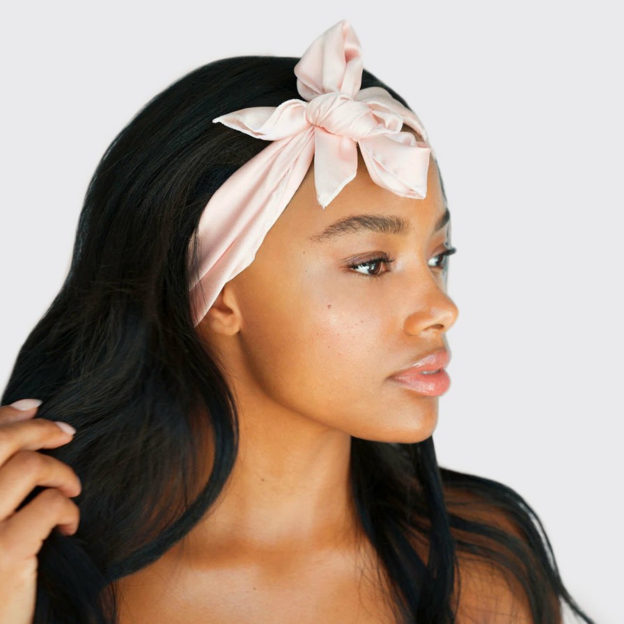 Accessories Kitsch | Satin Sleep Scarf (Blush)