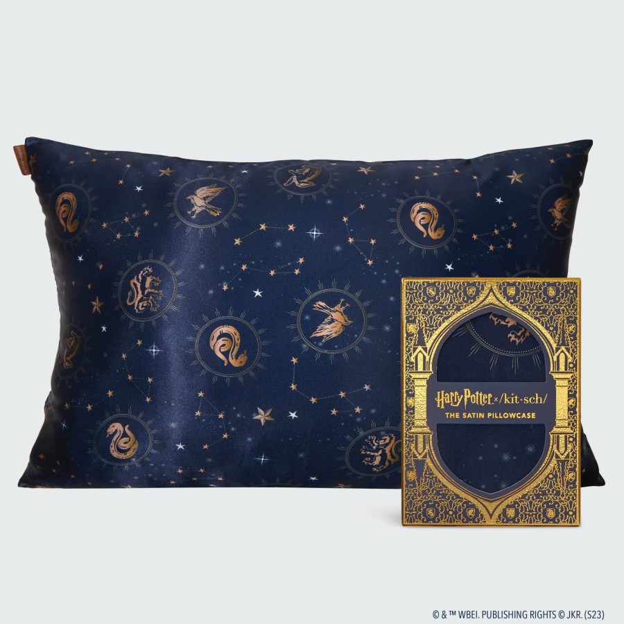 Sleep Kitsch | Harry Potter X Kitsch Satin Pillowcase - Midnight At Hogwarts