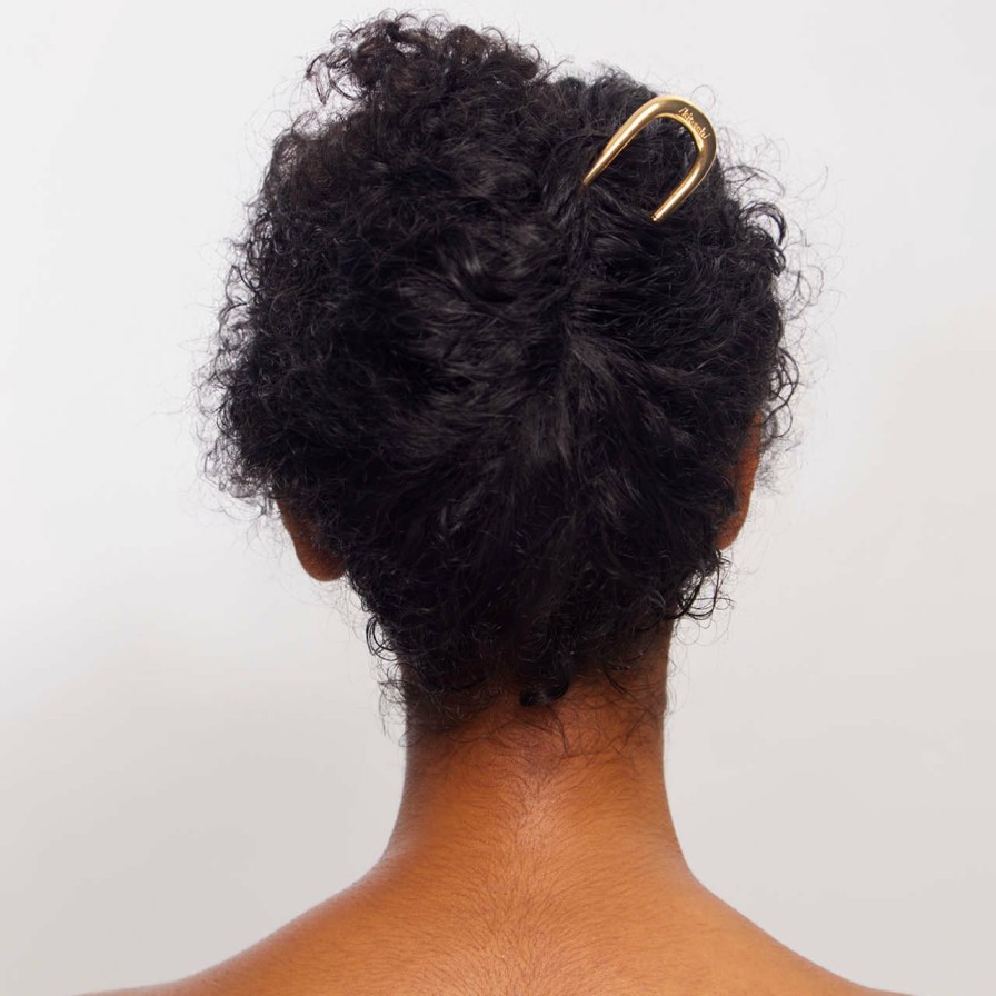 Accessories Kitsch | Metal Enamel French Hair Pin - Gold