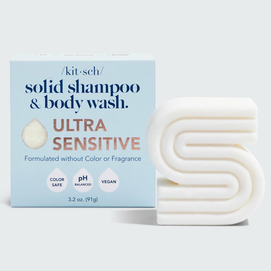 Hair Care Kitsch | Ultra Sensitive Shampoo & Body Wash Bar Fragrance Free