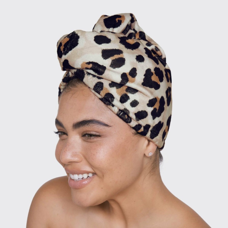 Cleanse Kitsch | Luxe Leopard Shower Cap & Hair Towel Bundle