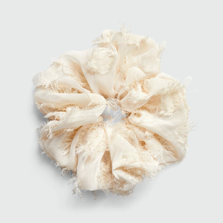 Accessories Kitsch | Brunch Scrunchie - Frayed Linen