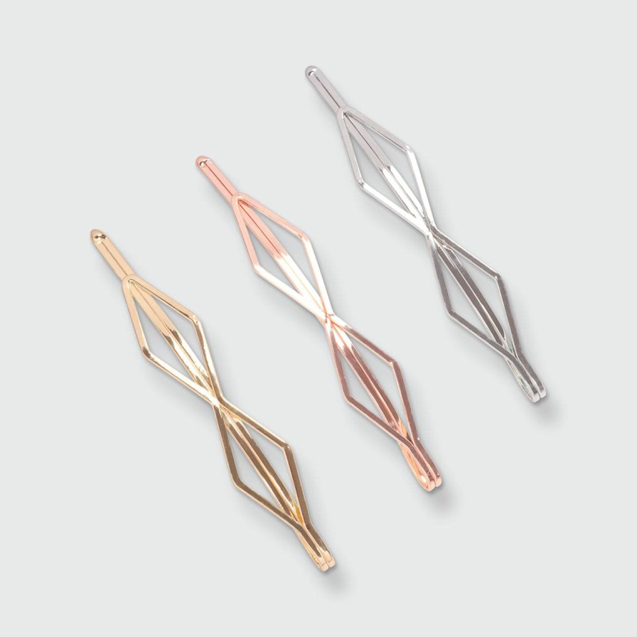 Accessories Kitsch | Diamond Bobby Pin 3 Pack