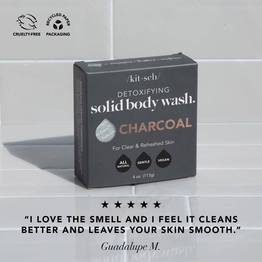 Hair Care Kitsch | Charcoal Detoxifying Body Wash Bar