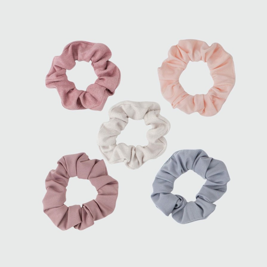 Accessories Kitsch | Matte Scrunchies Blush/Mauve