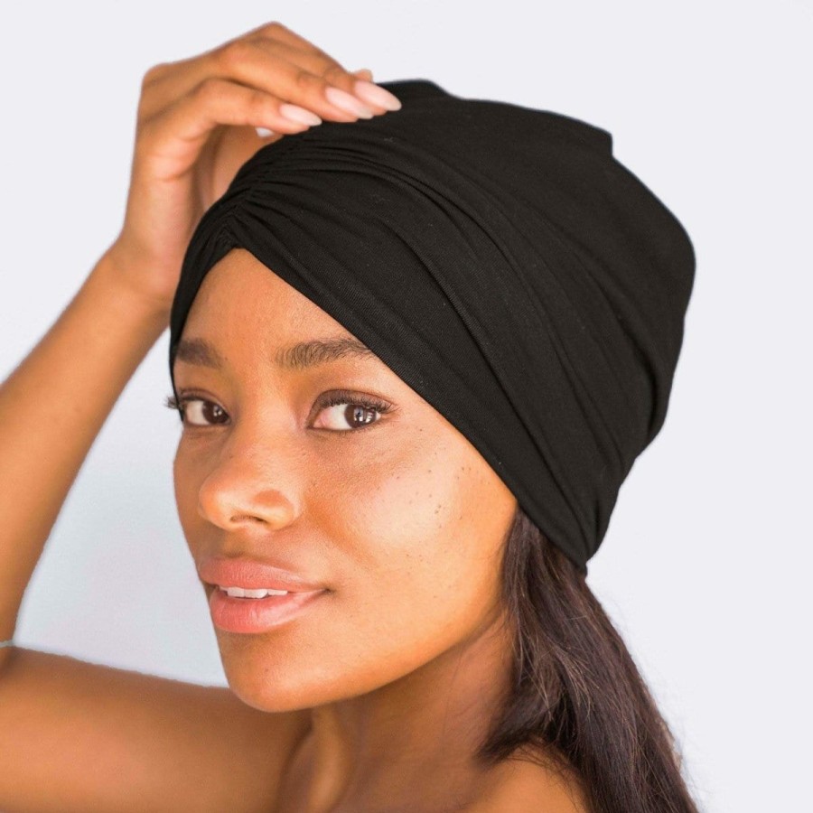 Sleep Kitsch | Sleep Beanie With Satin Lining - Black