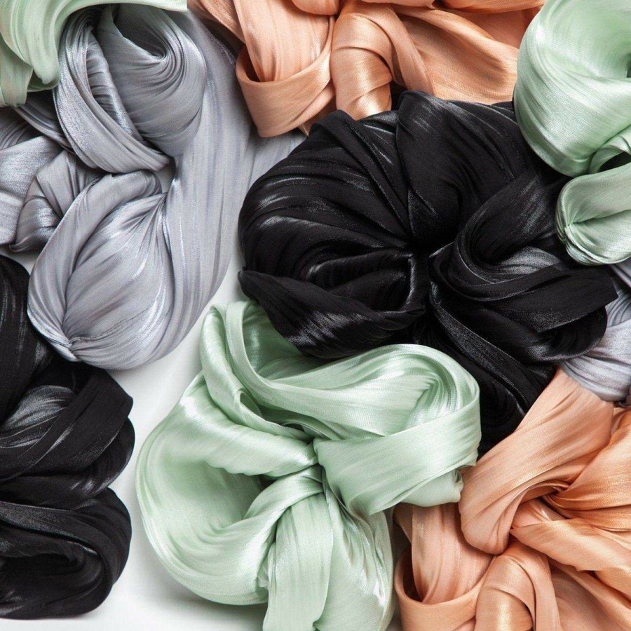 Accessories Kitsch | Textured Dinner Scrunchie - Peach