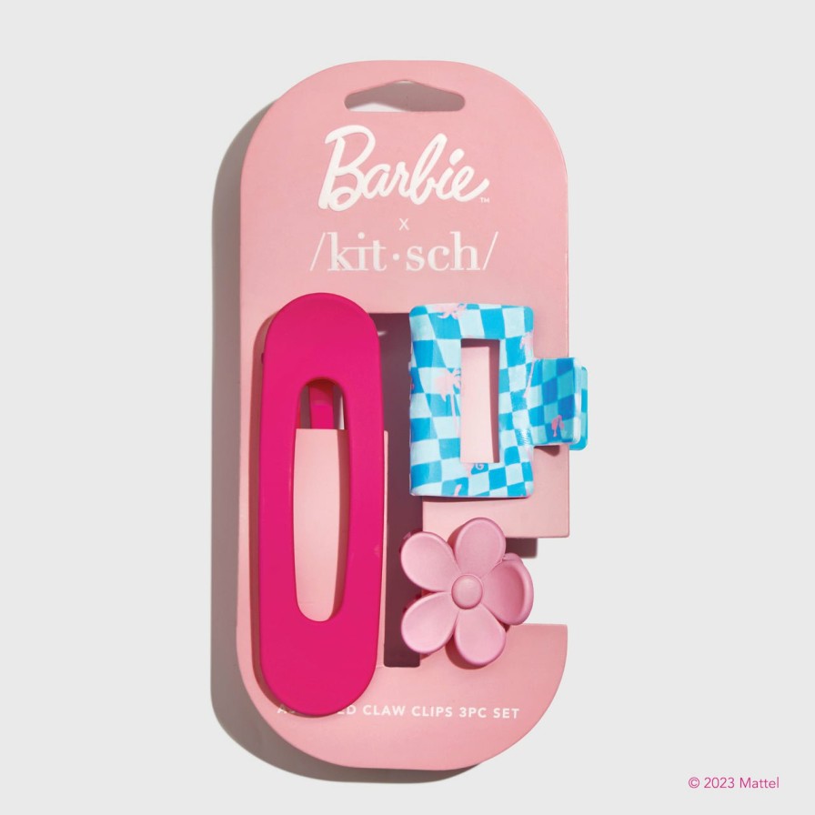 Accessories Kitsch | Barbie X Kitsch Assorted Claw Clip Set 3Pc