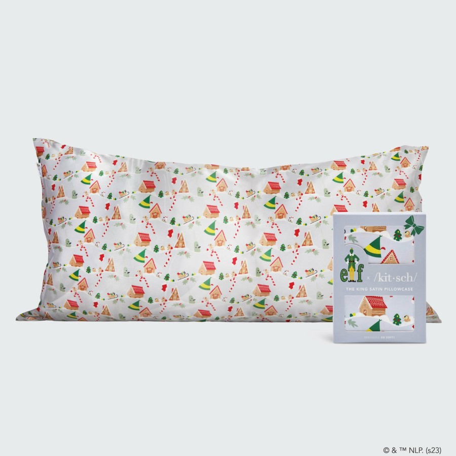 Sleep Kitsch | Elf X Kitsch King Satin Pillowcase