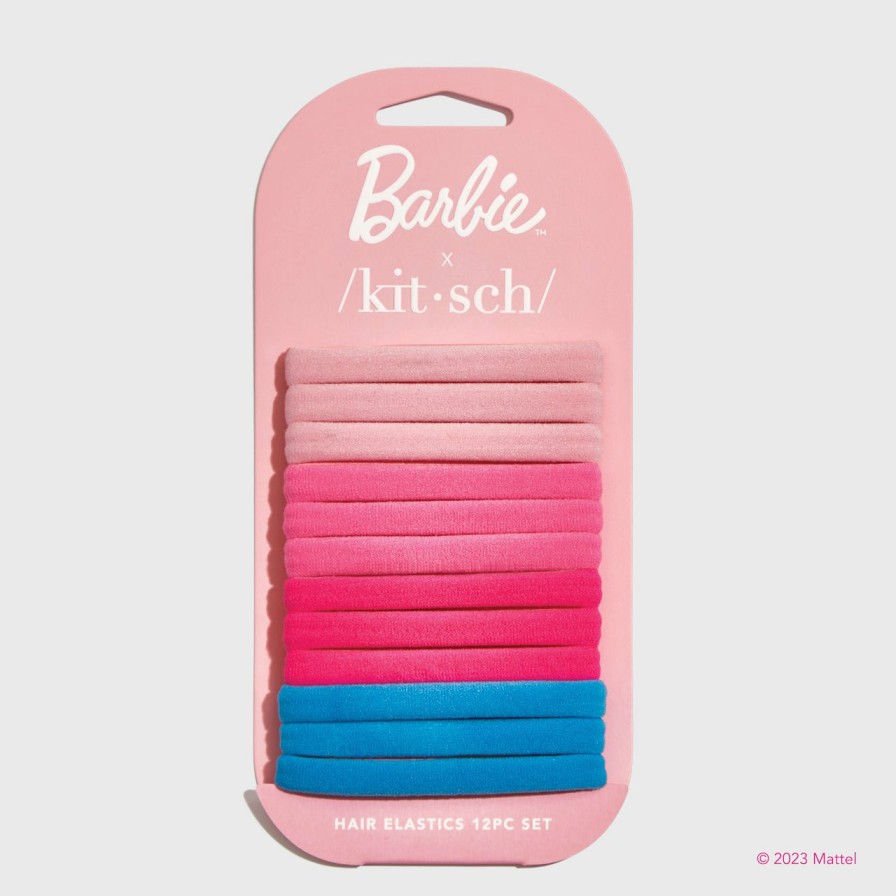 Accessories Kitsch | Barbie X Kitsch Recycled Nylon Elastics 12Pc